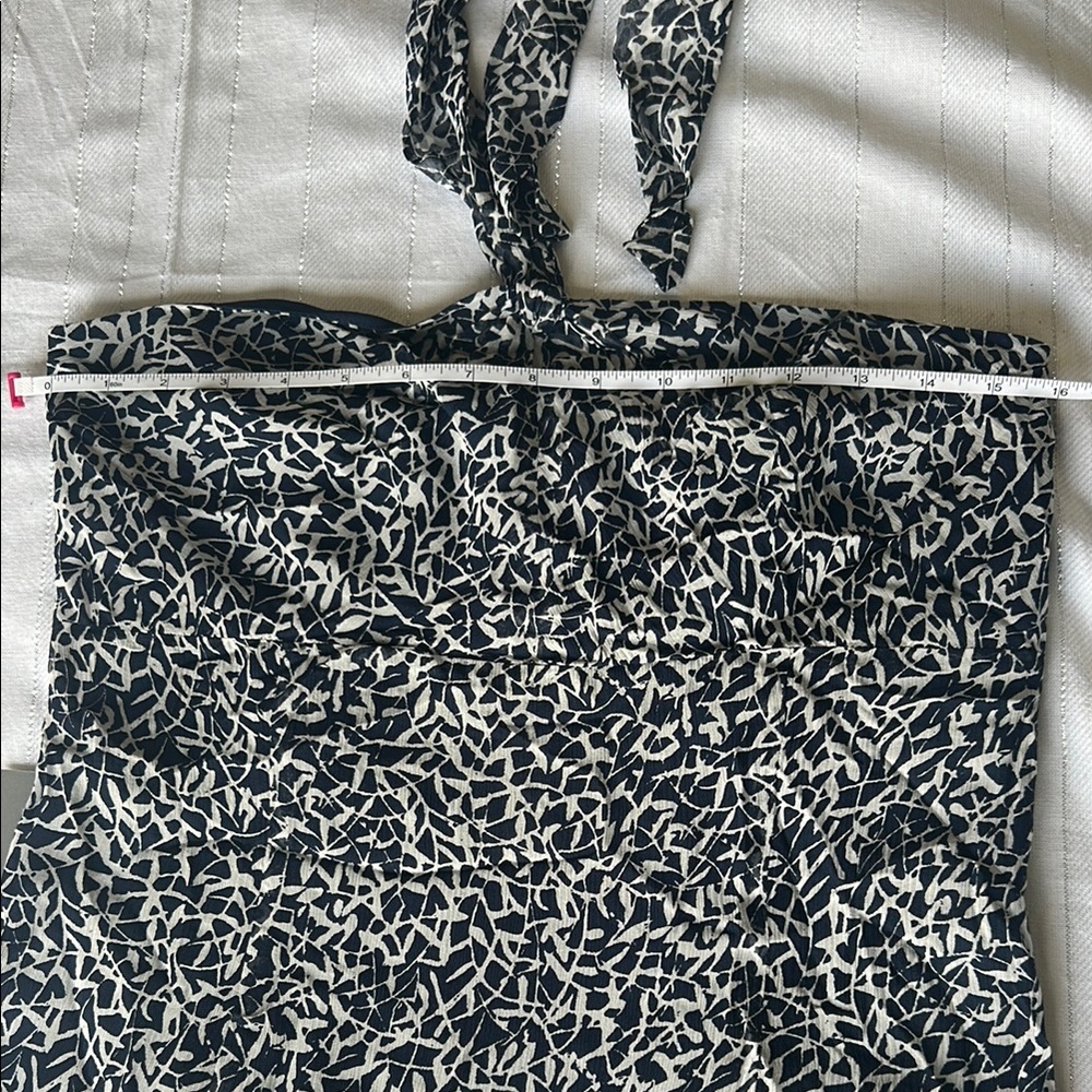 Ann Taylor Black and White Patterned Dress